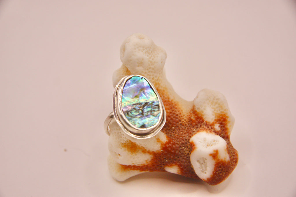 Abalone Ring with Border