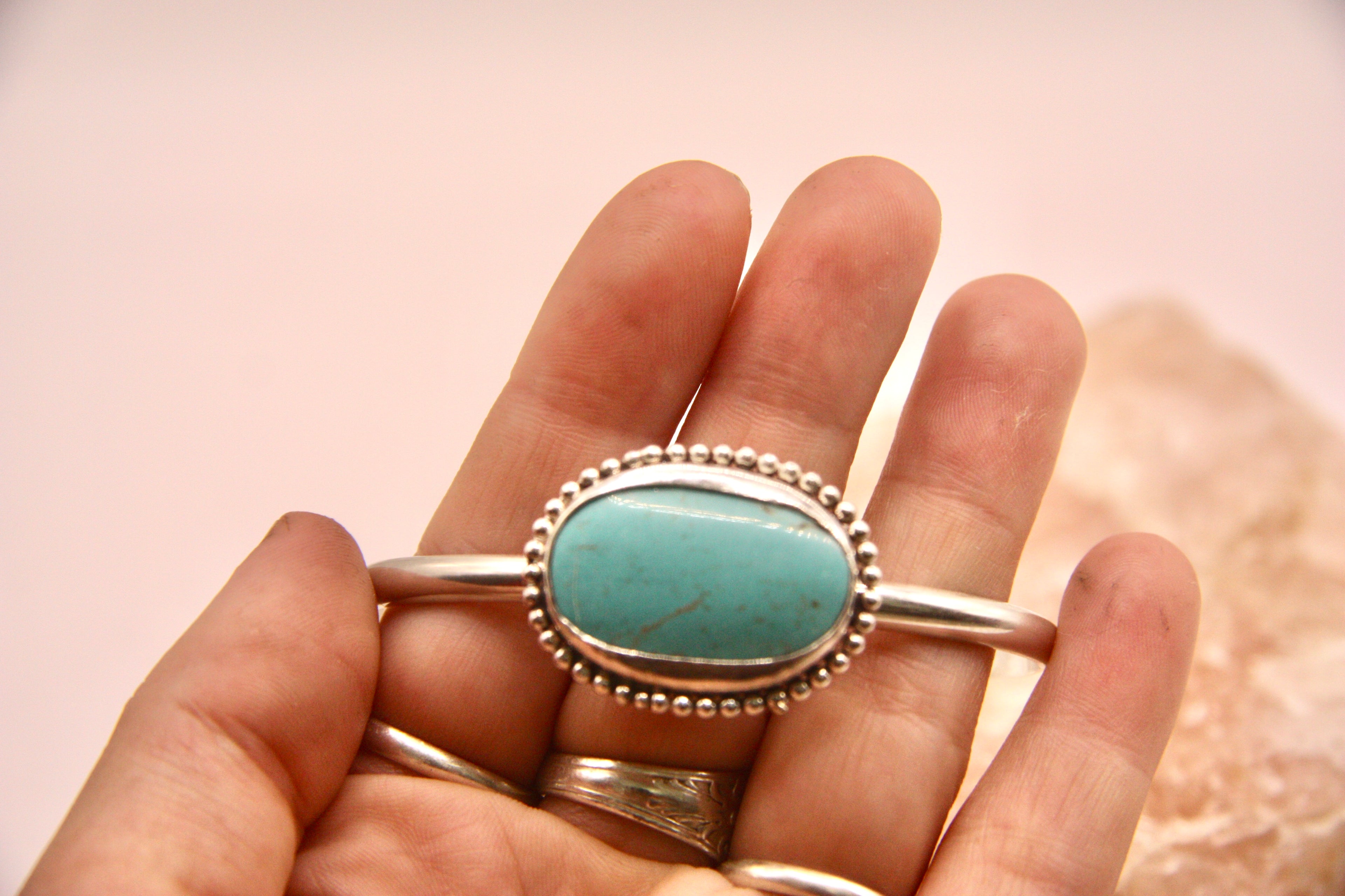 Turquoise Beaded Cuff