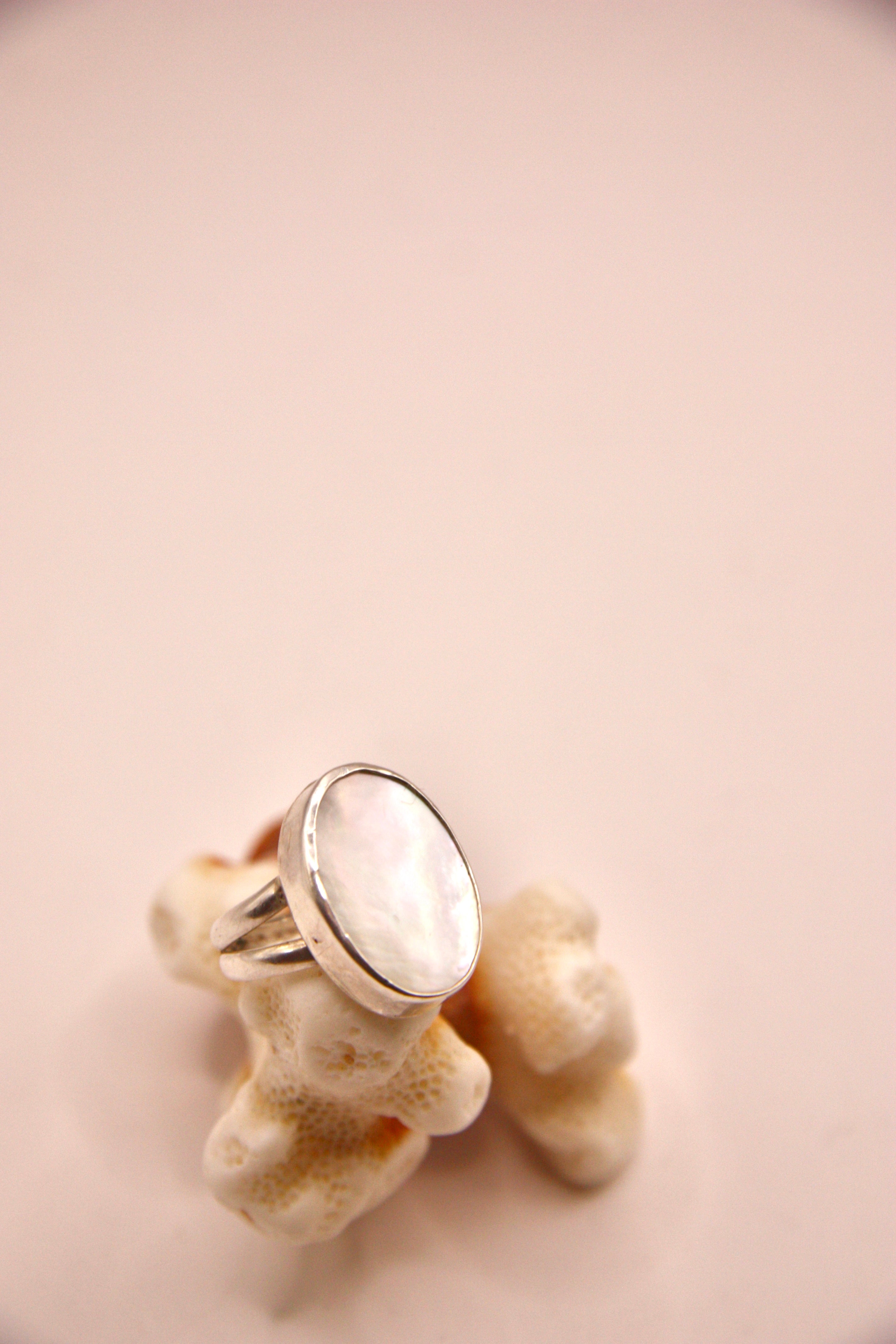 Mother of Pearl Double Band Ring