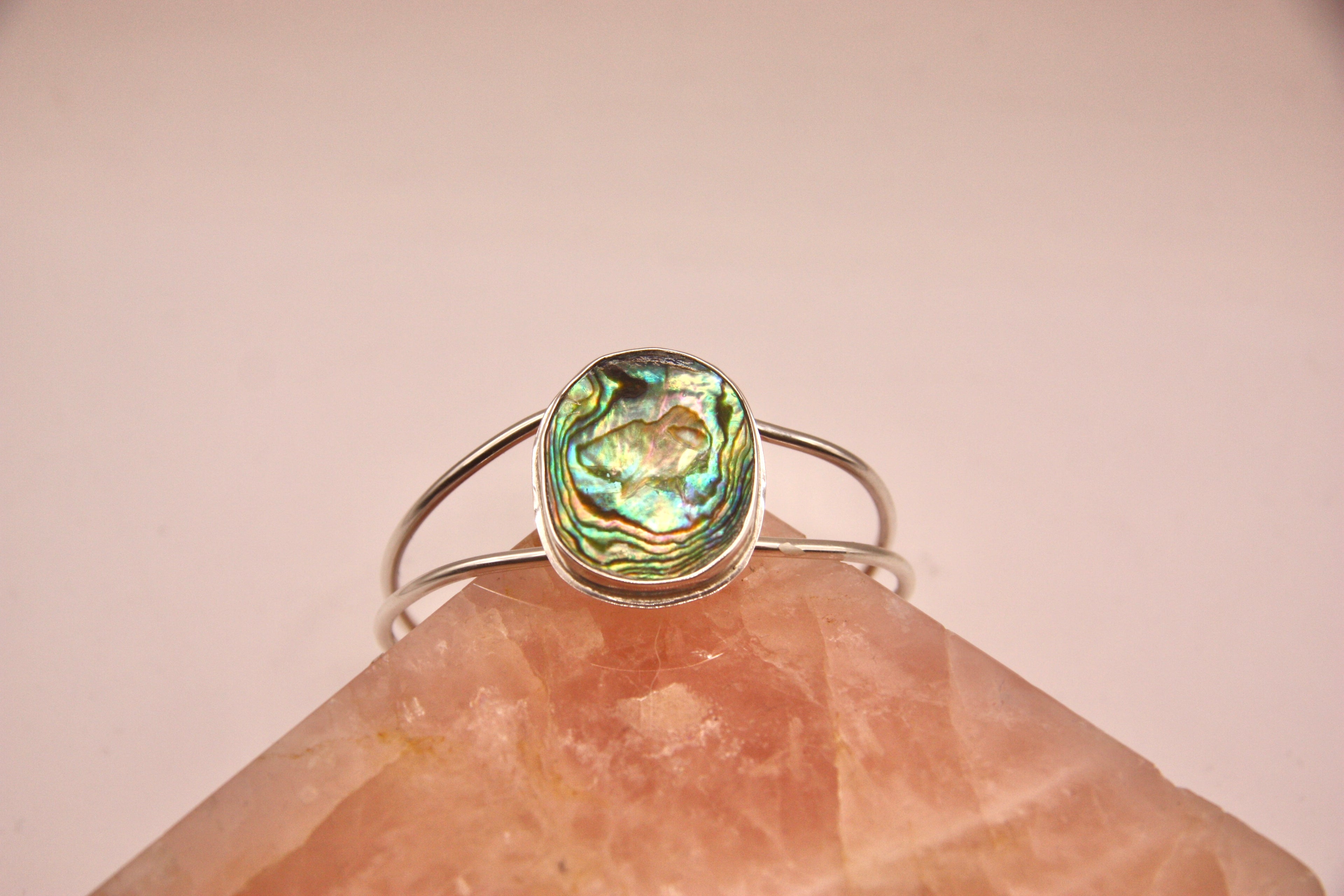 Abalone Double Band Cuff