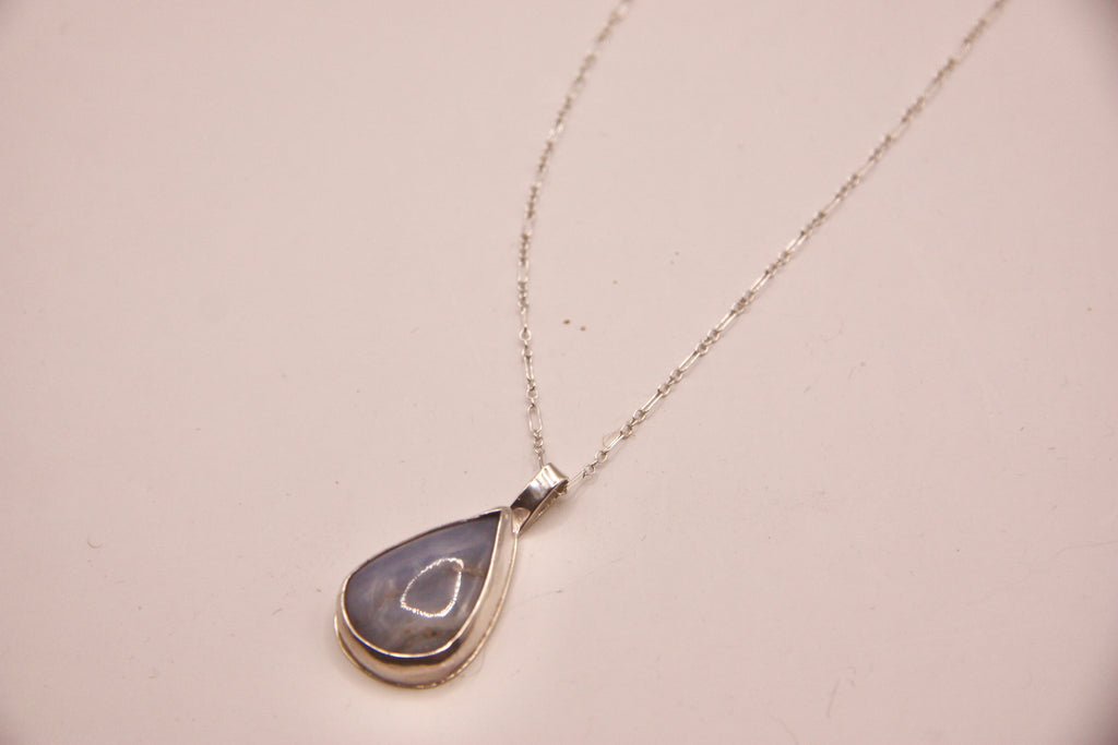 Blue Lace Agate Pendant