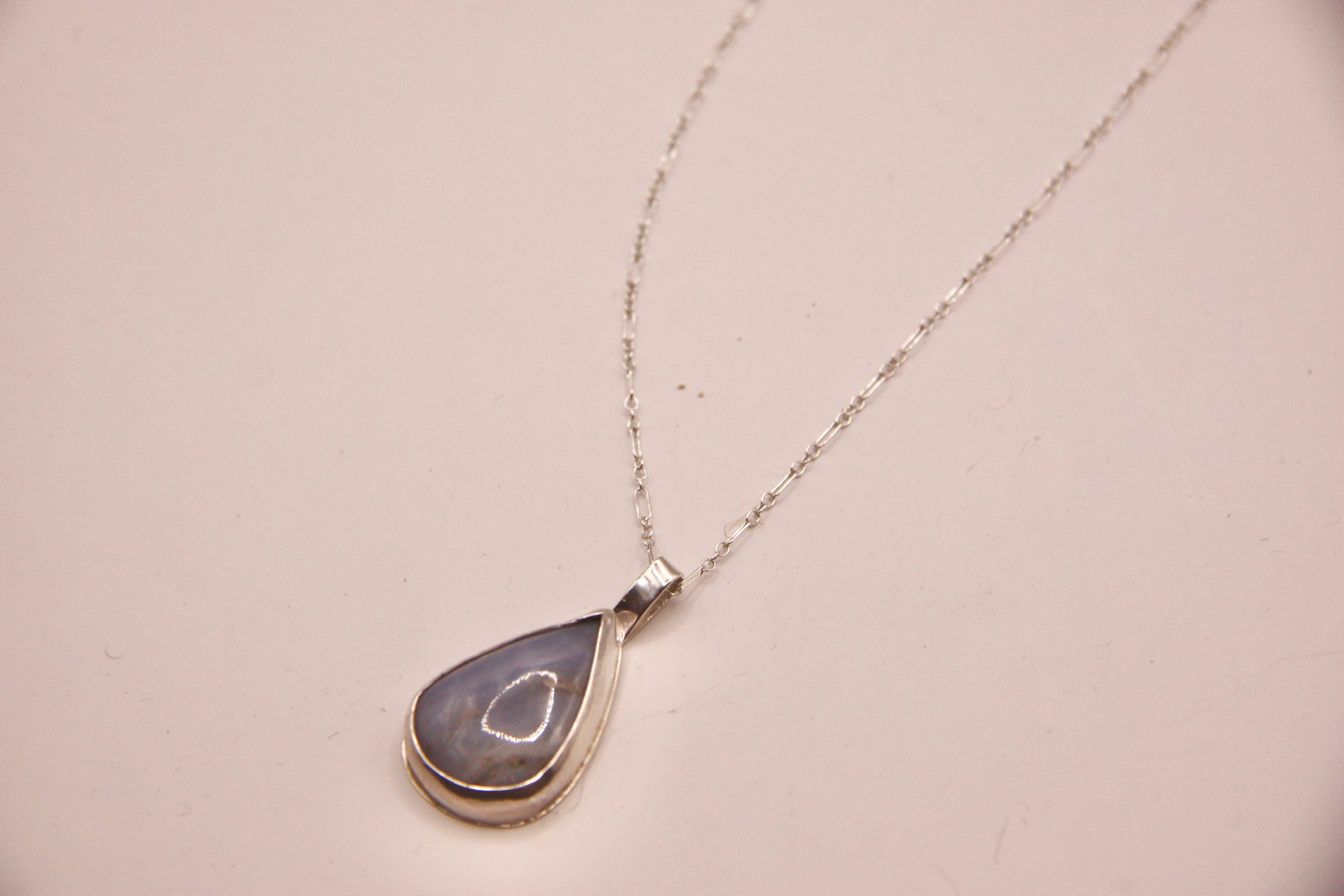 Blue Lace Agate Pendant
