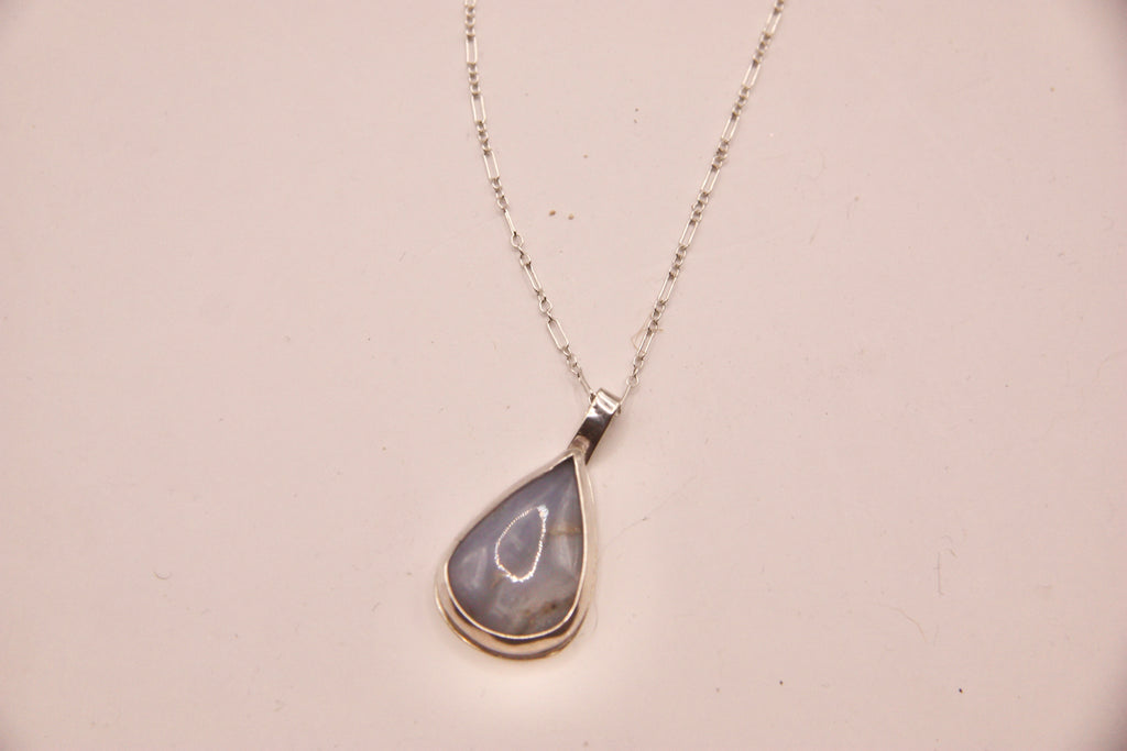 Blue Lace Agate Pendant