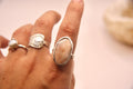 Pink Scolecite Plain Ring