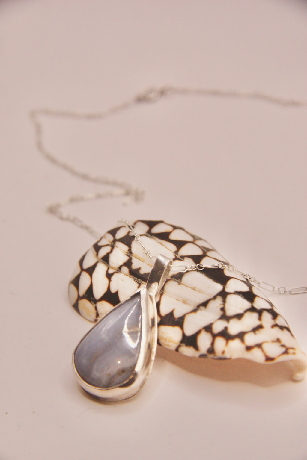 Blue Lace Agate Pendant