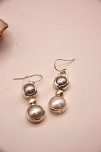 Pearl Dot Dangling Earrings