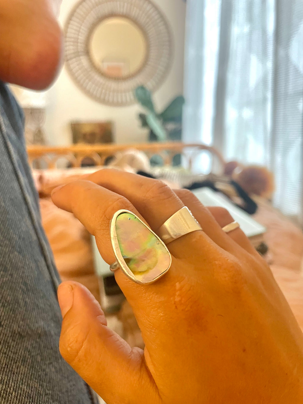 Plain Abalone Ring