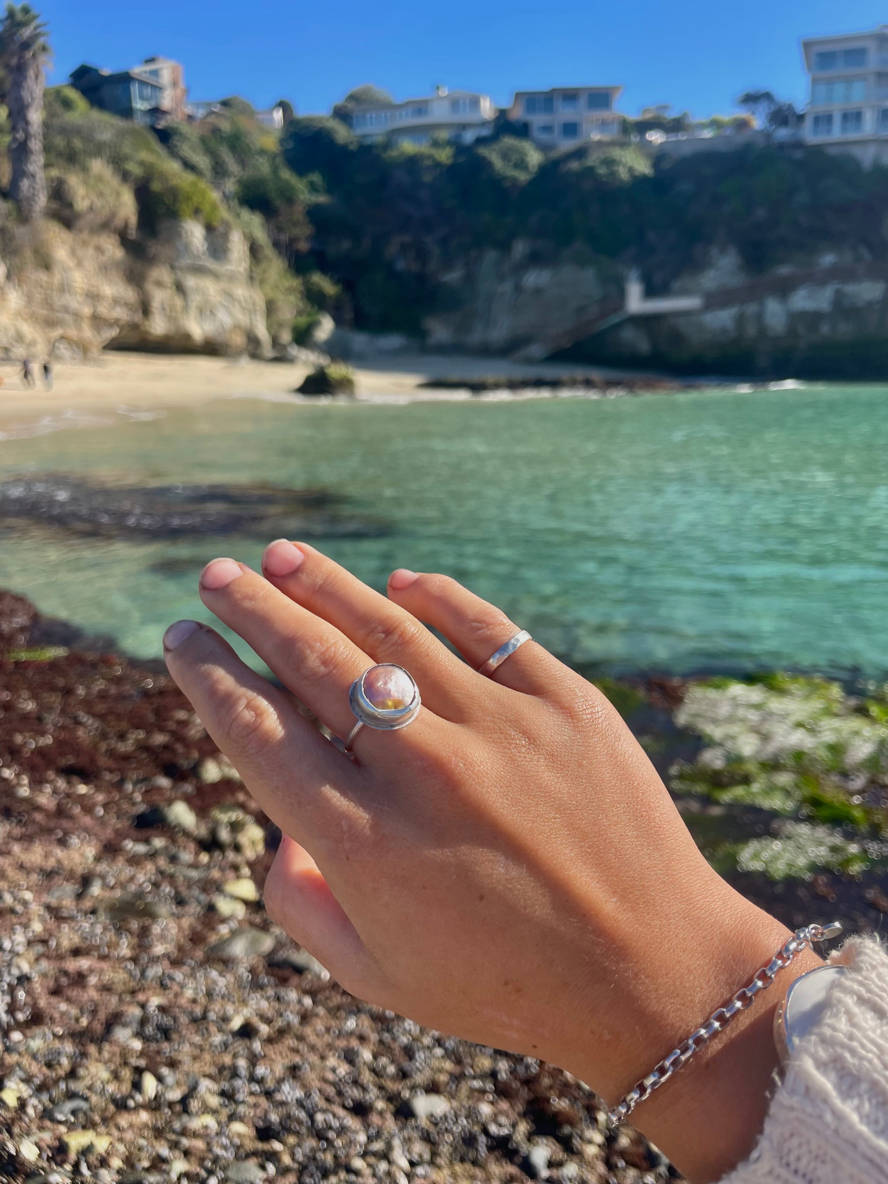 Multicolor Freshwater Pearl Ring